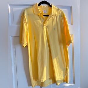 Brooks Brother’s Men’s Short Sleeve Yellow Performance Polo Size L